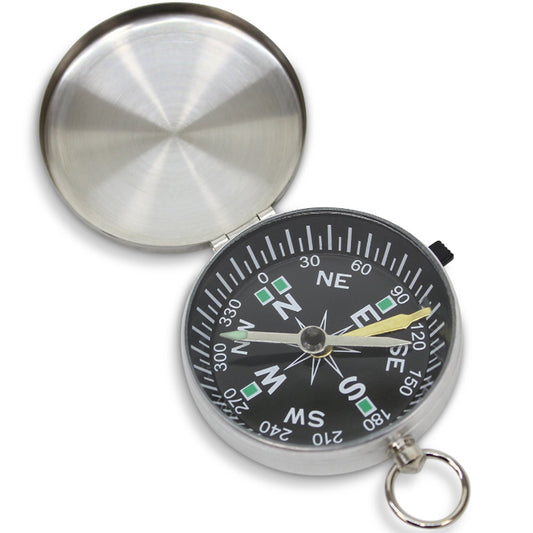 This compact compass is an essential companion for any traveler. Crafted from sturdy metal, this sleek and user-friendly tool will always guide you in the right direction. www.moralepatches.com.au