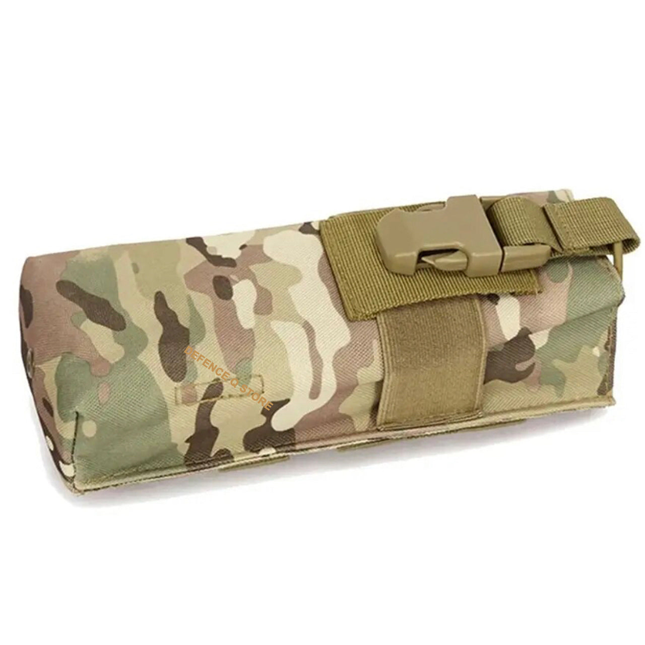 This pouch has been designed securely hold AN/PRC-152 Multiband Handheld Radio with or without GPS module. The pouch can be adjusted in height for when the user is operating with a battery splitter.  x2 MOLLE straps with stud buttons to connect to your equipment, this simple design will be a great addition to for your radio or water bottle. www.moralepatches.com.au