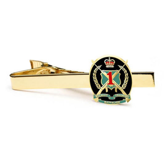 Add a touch of elegance to your look with the 1st Recruit Training Battalion (1 RTB) 20mm enamel tie bar! Crafted with gold-plated material, this gorgeous tie bar is perfect for any work or formal occasion. www.moralepatches.com.au