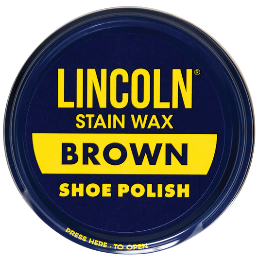 Lincoln's Brown Shoe Polish promises a gleaming, long-lasting, water-resistant shine - perfect for an impressive military-style polish! Ideal for leather and Corfam, this snap-open can of 3 fluid ounces is proudly made in the USA - just a few quick swipes to get a shiny show-stopping look! Bring your footwear to life with a brilliant shine that will last the test of time. Showcase your commitment to quality with a smart and polished look, no matter the occasion. www.moralepatches.com.au