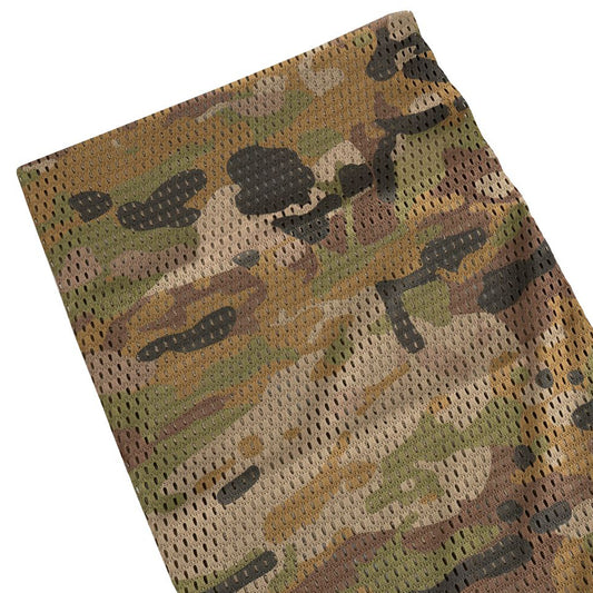 3Charlie Buff Mesh Neck Gaiter AMC is designed for ultimate comfort and performance. Made with elastic mesh fabric, it features a seam along the lower opening and a two-way elastic design for a snug fit.  www.moralepatches.com.au