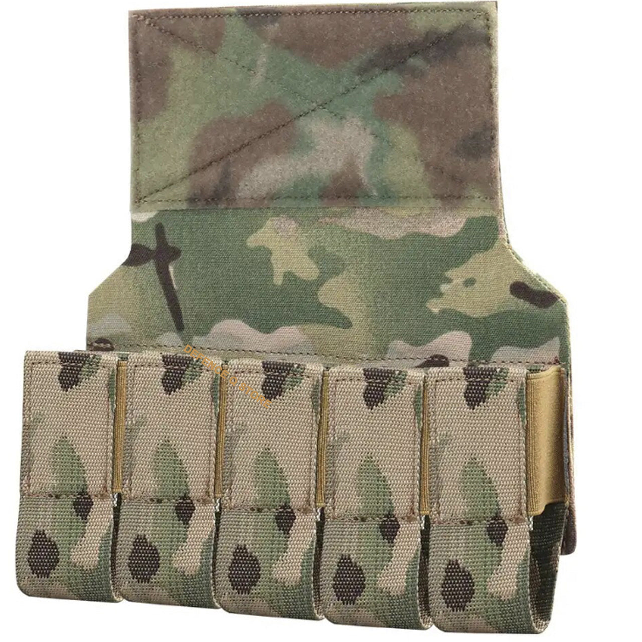 Transform your tactical vest or plate carrier into a versatile and efficient equipment with our 40MM Elite Tactical Vest Adaptor Panel in Multicam. Easily store up to 5 40mm grenades for quick and easy access in any mission or training. This must-have accessory is compatible with most tactical vests and plate carriers, making it the perfect addition to your gear. Elevate your performance and be prepared for any situation. www.moralepatches.com.au