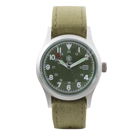 Watch Set Includes 3 Interchangeable Heavy Duty Canvas Watch Bands In Olive Drab, Black And Khaki, Helping To Maintain A Professional Look Matching Your Uniform www.moralepatches.com.au