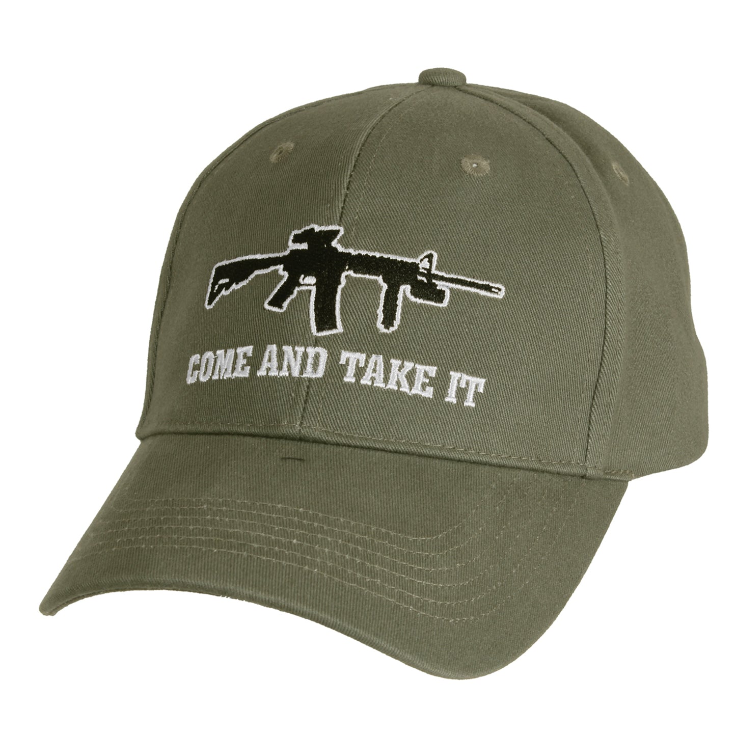 Experience the power and pride of the "Come and Take It" Deluxe Low Profile Cap, featuring bold embroidery of the iconic phrase and a rifle on the front. www.moralepatches.com.au