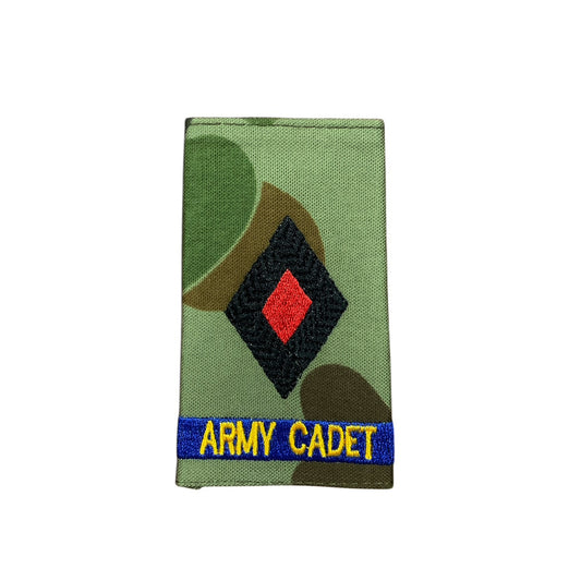 Experience the pride and honour of being a Under Officer National in the Australian Army Cadets with our Auscam Rank Slide! Perfect for displaying your rank and representing your dedication to serving your country. Get yours now and feel the power and prestige of wearing an official AAC Rank Slide. www.moralepatches.com.au