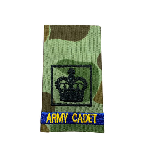 Experience the pride and honour of being a Warrant Officer 2 in the Australian Army Cadets with our Auscam Rank Slide! Perfect for displaying your rank and representing your dedication to serving your country. Get yours now and feel the power and prestige of wearing an official AAC Rank Slide. www.moralepatches.com.au