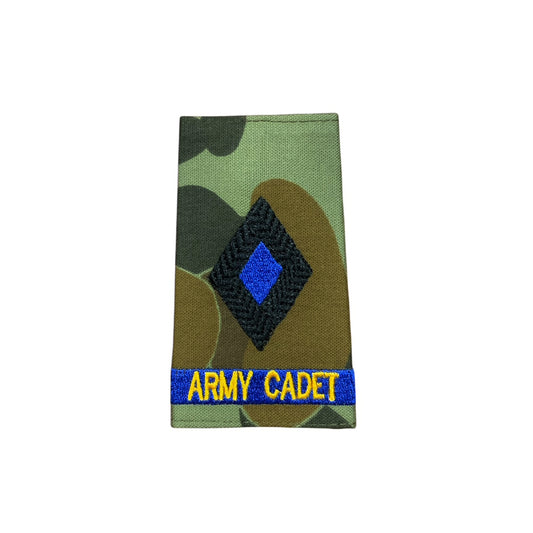 Experience the pride and honour of being a Under Officer Regional in the Australian Army Cadets with our Auscam Rank Slide! Perfect for displaying your rank and representing your dedication to serving your country. Get yours now and feel the power and prestige of wearing an official AAC Rank Slide. www.moralepatches.com.au