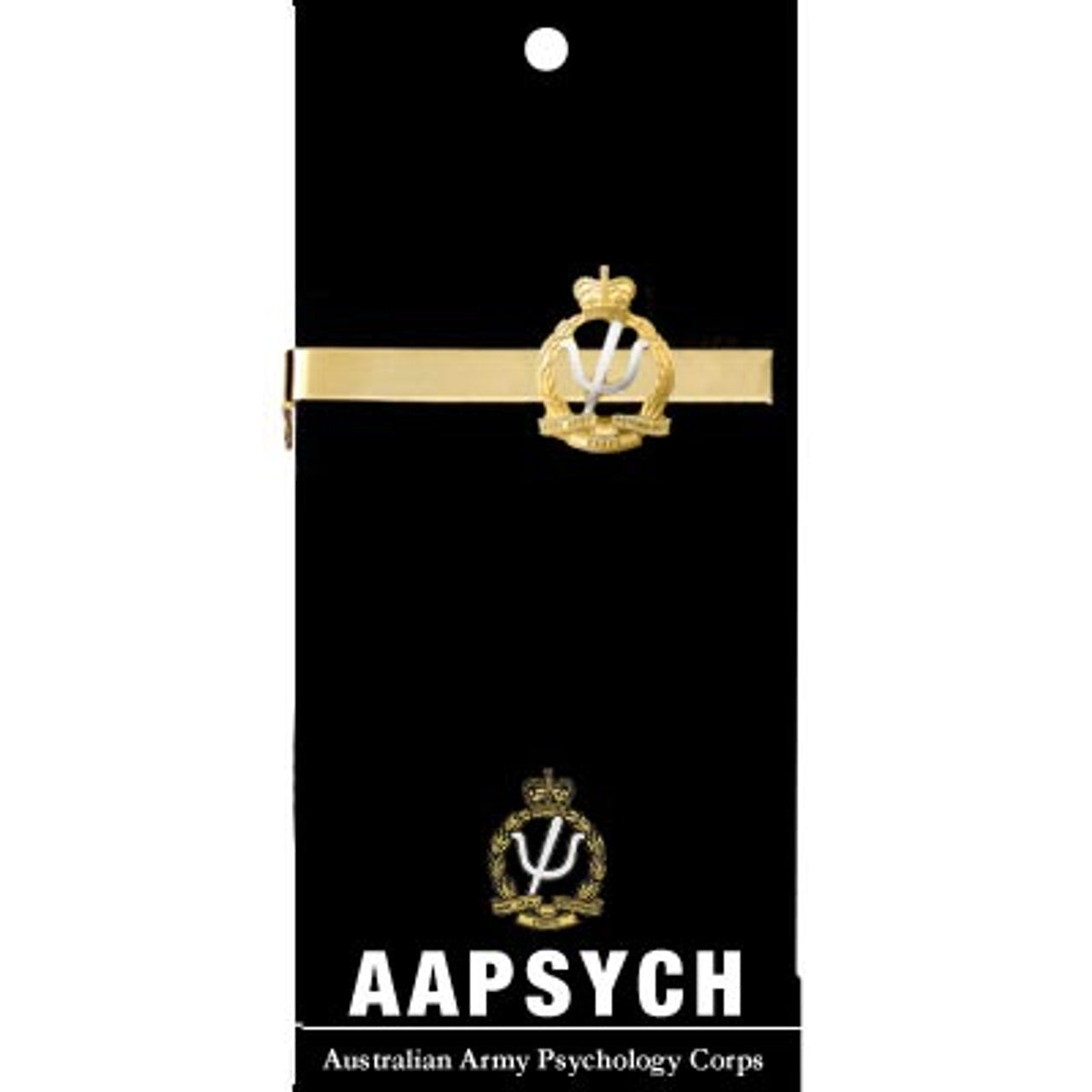 Add a touch of elegance to your look with the Australian Army Psychology Corps (AA PSYCH) 20mm enamel tie bar! Crafted with gold-plated material, this gorgeous tie bar is perfect for any work or formal occasion. www.moralepatches.com.au