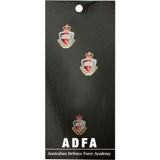 Australian Defence Force Academy (ADFA) 20mm full colour enamel cuff links.  These beautiful gold plated cuff links are the perfect accessory for work or functions. www.moralepatches.com.au