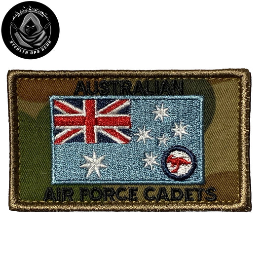 The AAFC Flag Embroidery Patch Australian Air Force Cadets Auscam serves as a symbol of the valuable opportunities provided by the Australian Air Force Cadets (AAFC) youth development organization. www.moralepatches.com.au