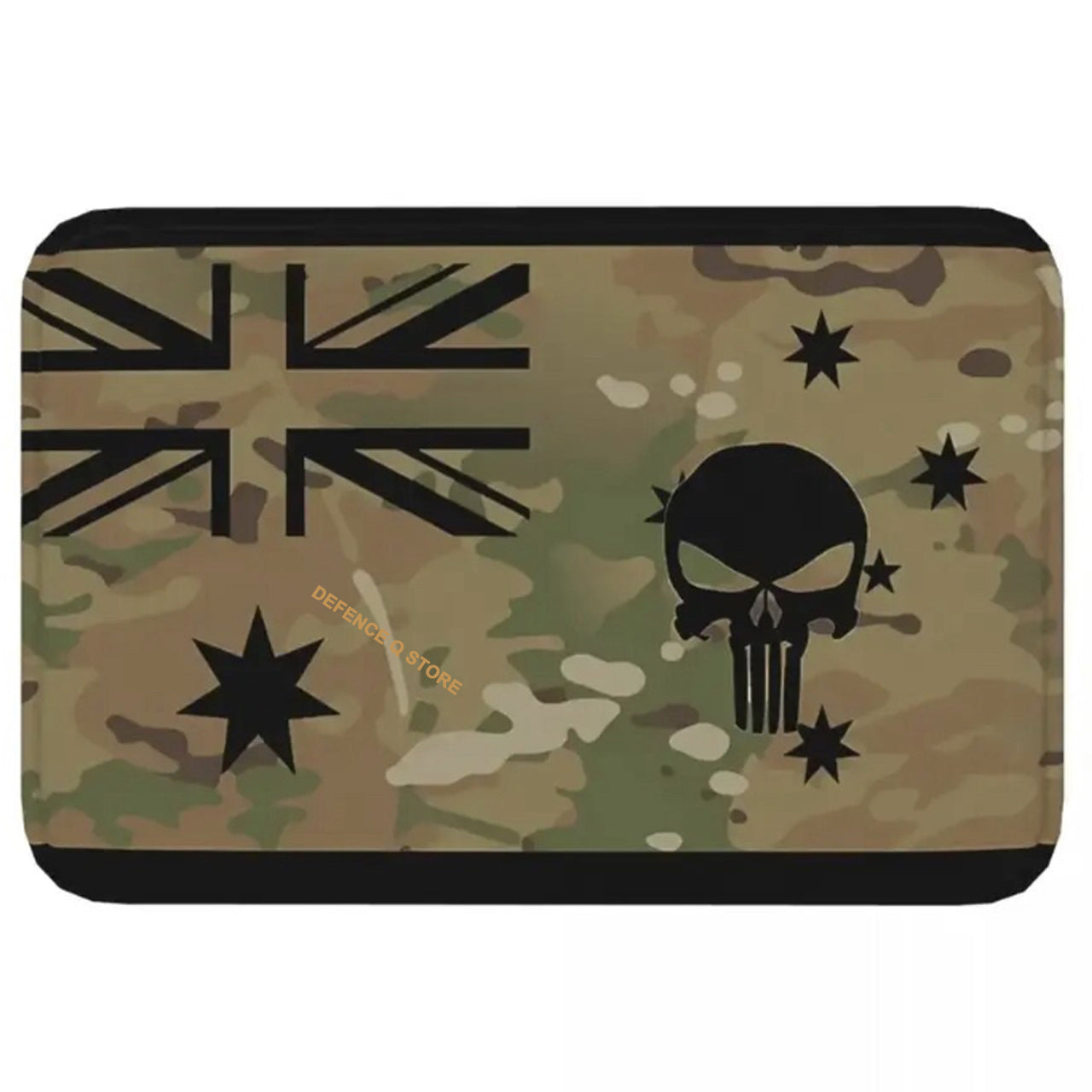 Introducing the AMCU Punisher Door Mat - a versatile addition to any home! This durable mat can be used in the kitchen, bathroom, or as a welcome mat inside. With its non-slip design and 60x40cm size, it's perfect for keeping your floors clean and safe. Don't miss out on this practical and stylish mat! www.moralepatches.com.au