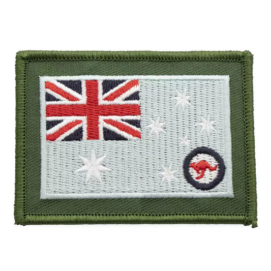 Show your allegiance with this stylish Olive ANF RAAF Ensign Patch. Crafted with full embroidery and Hook-and-loop backing, this distinctive patch looks great on jackets, caps, and packs. At 55mm X 75mm, it's an eye-catching way to add patriotism to your look. Ready to display your pride? Get your patch now! www.moralepatches.com.au