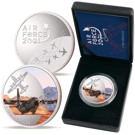 The Air Force 100 Limited Edition Medallion C-130 Hercules is a striking and stunning piece that commemorates the Air Force Centenary. With only 500 available, this limited edition medallion is a must-have for collectors and aviation enthusiasts alike. www.moralepatches.com.au