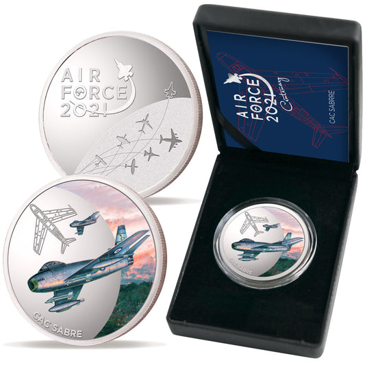 The Air Force 100 Limited Edition Medallion - CAC Sabre is a stunning piece that commemorates the Air Force Centenary. With only 500 releases worldwide, this limited edition medallion is a must-have for aviation enthusiasts and collectors alike. www.moralepatches.com.au