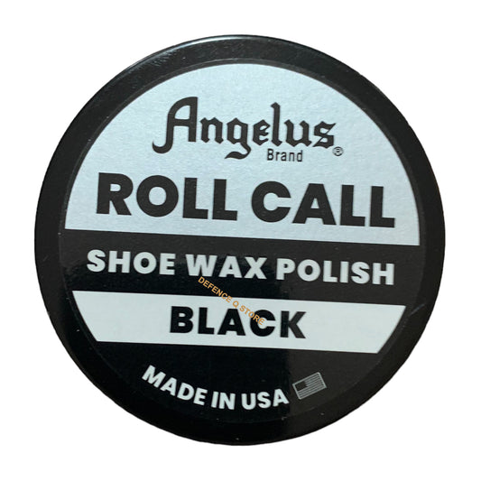 Discover the power of Angelus Roll Call Military Grade Shoe Polish Black 50gram! Formulated to create a brilliant shine, this water-repellent wax will revive and protect all smooth leathers. Experience vibrant colors and long-lasting preservation with every use. Try it now! www.moralepatches.com.au.com.au