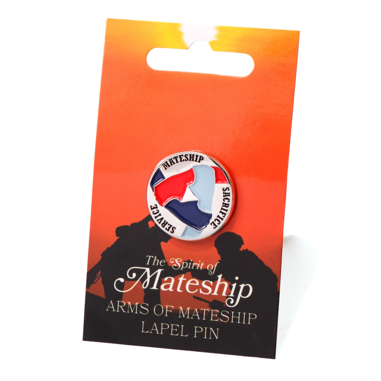 Elevate your sense of unity and honour the Australian Defence Force with our "Arms of Mateship Lapel Pin." This exquisite lapel pin symbolizes the deep bonds of camaraderie, service, and sacrifice shared by the three branches of the Australian Defence Force. www.moralepatches.com.au