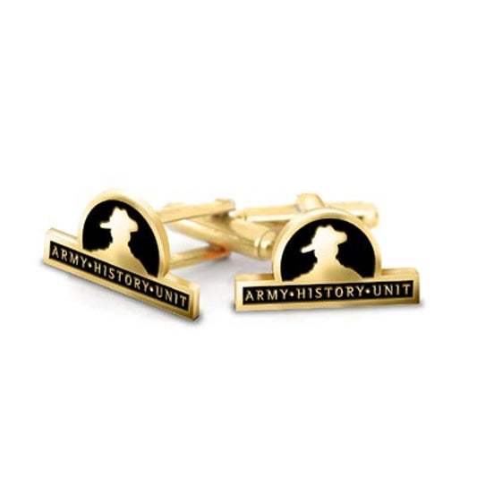 Show your pride and commitment with these sparkling Army History Unit 20mm cuff links. With full colour enamel and gold plating, these gorgeous accessories will bring a touch of style to any work outfit or special occasion. www.moralepatches.com.au