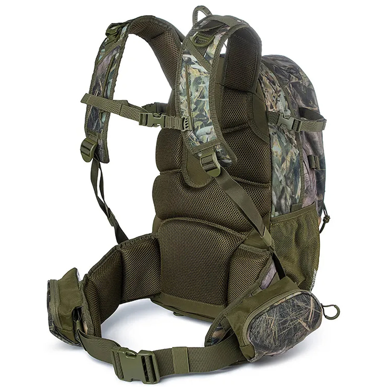 Experience the perfect blend of utility and style with the Austealth Native Camouflage 44L Stealth Backpack! Constructed from 400gsm Knit Fabric with PVC Coating, this backpack offers the ultimate in durability and protection. www.moralepatches.com.au