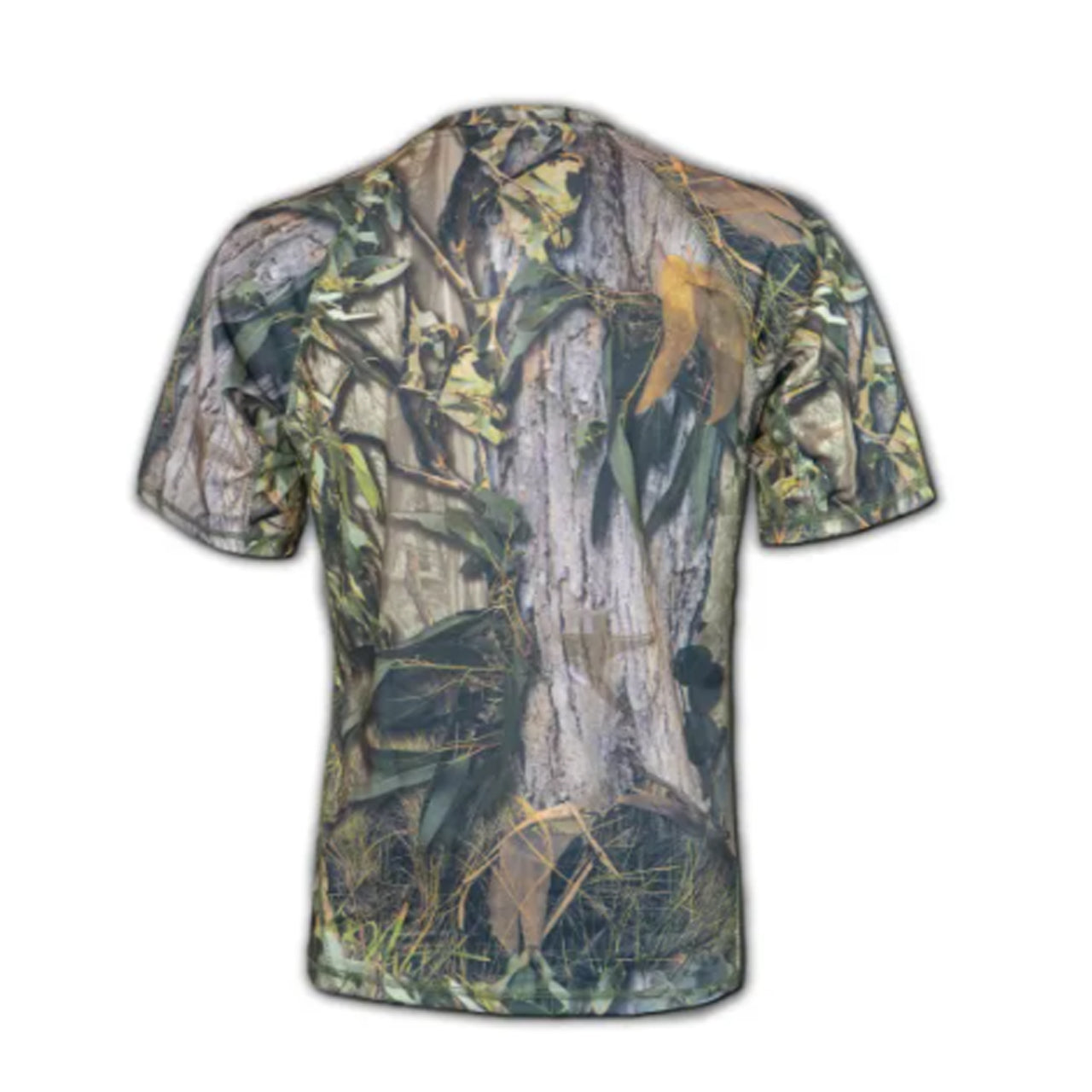 Know your style - the Austealth Native Camouflage T-Shirt is here for you up to 7XL! Enjoy the benefits of moisture-wicking fabrics that feel breathable and quick-dry, allowing an airflow that releases sweat while keeping you hygienic. www.moralepatches.com.au back view