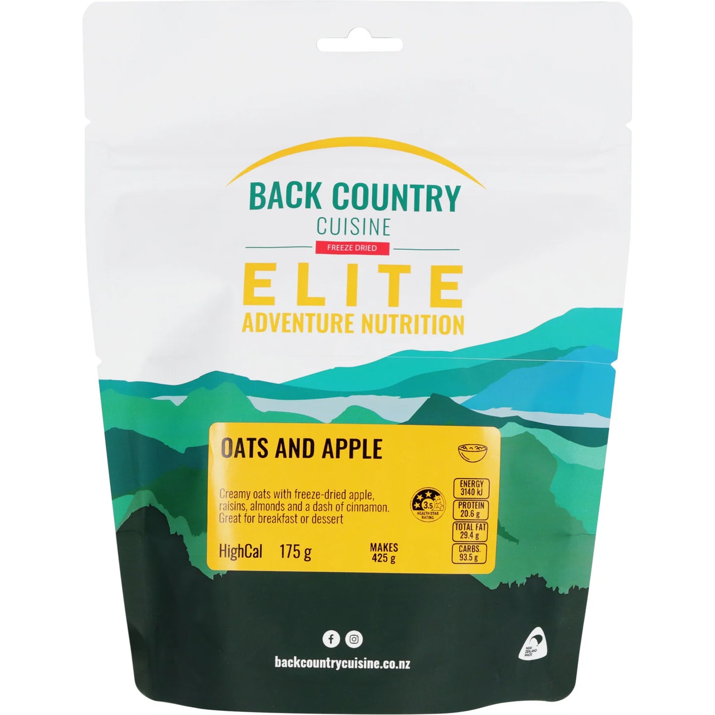 Creamy oats with freeze-dried apple, raisins, almonds and a dash of cinnamon. Great for breakfast or dessert. www.moralepatches.com.au