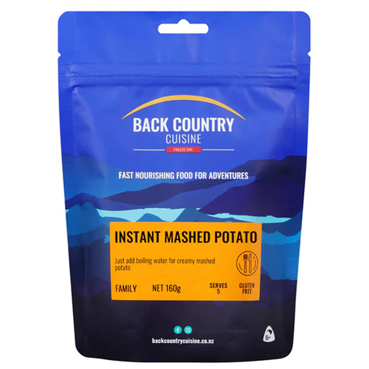 Easily create a delicious and creamy mashed potato with just boiling water! Experience the convenience and taste of our Back Country Cuisine Freeze Dried Meal Instant Mashed Potato. www.moralepatches.com.au