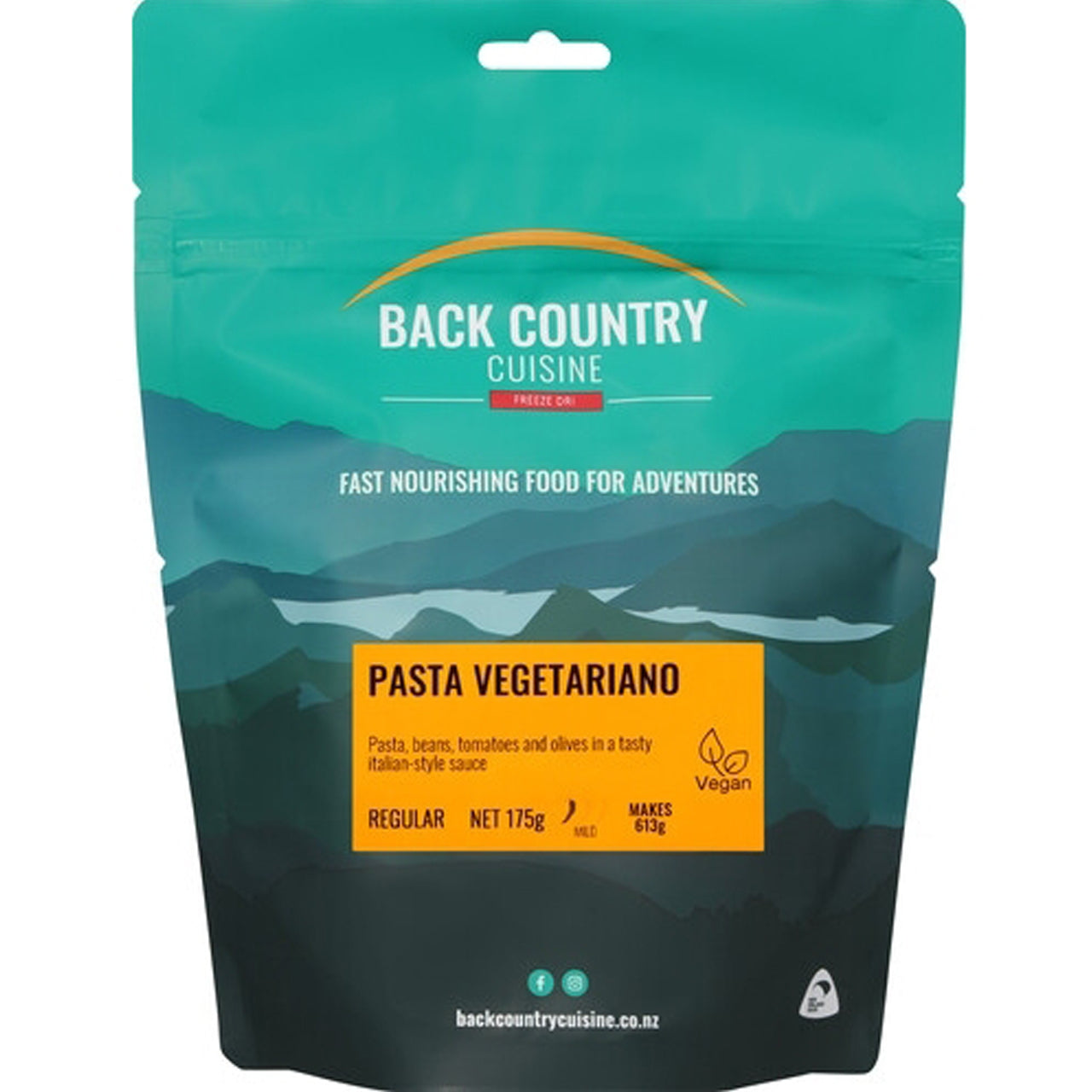 Experience the delicious flavors of Italian cuisine with our Pasta Vegetariano freeze dried meal. This hearty dish combines perfectly cooked pasta with a savory sauce made from beans, tomatoes, and olives. www.moralepatches.com.au