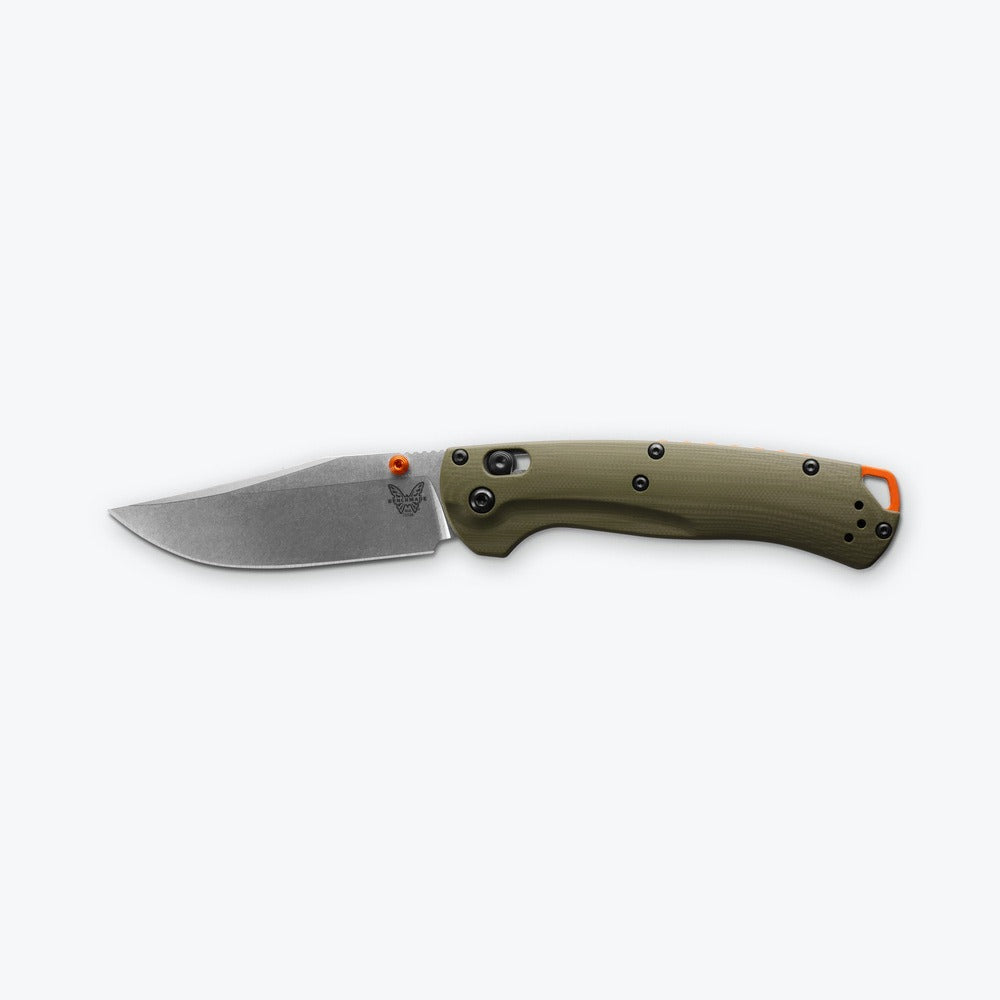 Make the leap from hunt carry to everyday carry.. By popular request, Benchmade's 15536 Taggedout®️ subtly reconfigures this hunt optimised folder into a multi-role outdoor EDC. Replacing the thumb hole with an orange anodised thumbstud and bearing an orange anodised lanyard backspacer, this new Taggedout®️ also trades in the featherweight Grivory®️ handle for OD Green G10. www.moralepatches.com.au