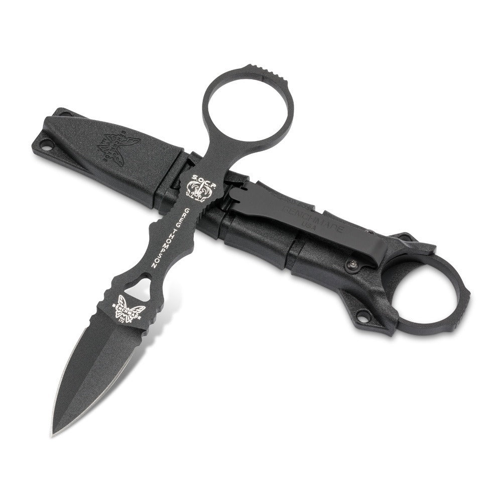 NEW 2019 - Taking the best features of its full sized counterpart, Benchmade have again teamed up with Greg Thompson to optimise some of the most popular elements of the SOCP platform for concealed carry with the 173BK Mini SOCP. www.moralepatches.com.au where the Army shops