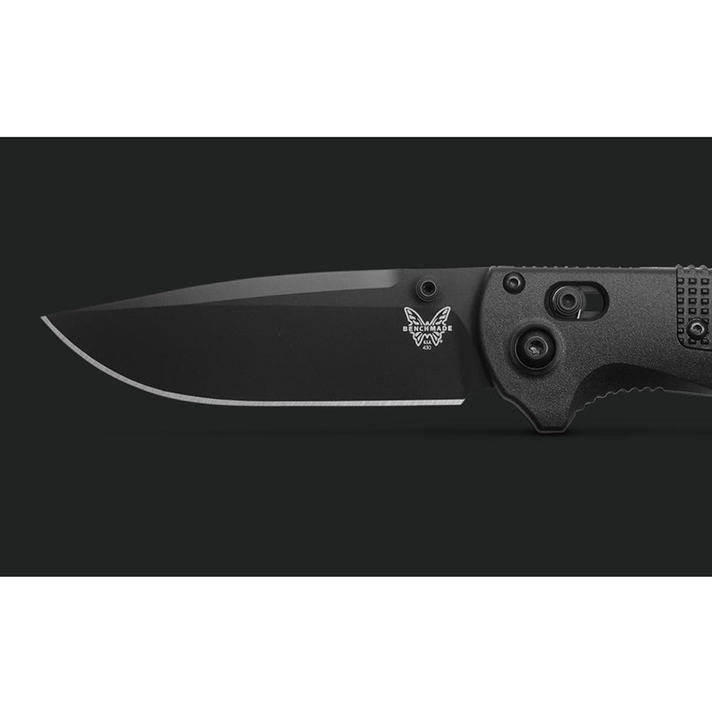 Look no further than the 430BK-02 Redoubt® for all-encompassing preparedness from self defense to hard use utility. The new under-the-radar, all black variant of this robust EDC features tough CPM-D2 blade steel with a Black Cerakote finish and durable Black Grivory® handles with a highly textured pattern for a sure grip with or without gloves. www.moralepatches.com.au