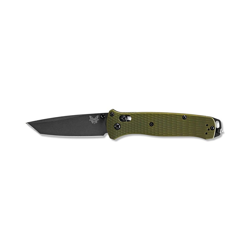 Upgrade your folding knife game with the powerful 537GY-1 Bailout. Boasting a slim profile but built with strong CPM-M4 steel and woodland green aluminum handles, this knife is the ultimate lightweight powerhouse. Plus, the carbide glass breaker on the pommel adds an extra layer of versatility. www.moralepatches.com.au