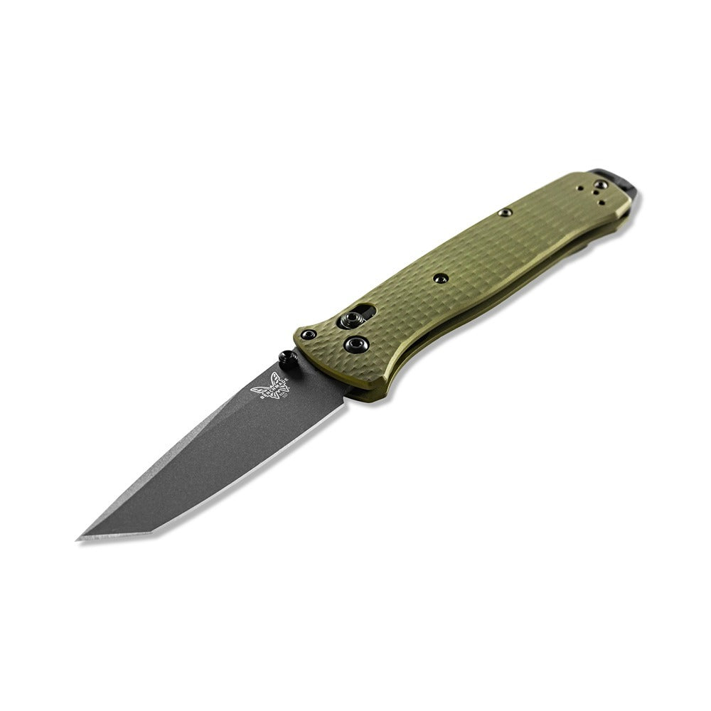 Upgrade your folding knife game with the powerful 537GY-1 Bailout. Boasting a slim profile but built with strong CPM-M4 steel and woodland green aluminum handles, this knife is the ultimate lightweight powerhouse. Plus, the carbide glass breaker on the pommel adds an extra layer of versatility. www.moralepatches.com.au