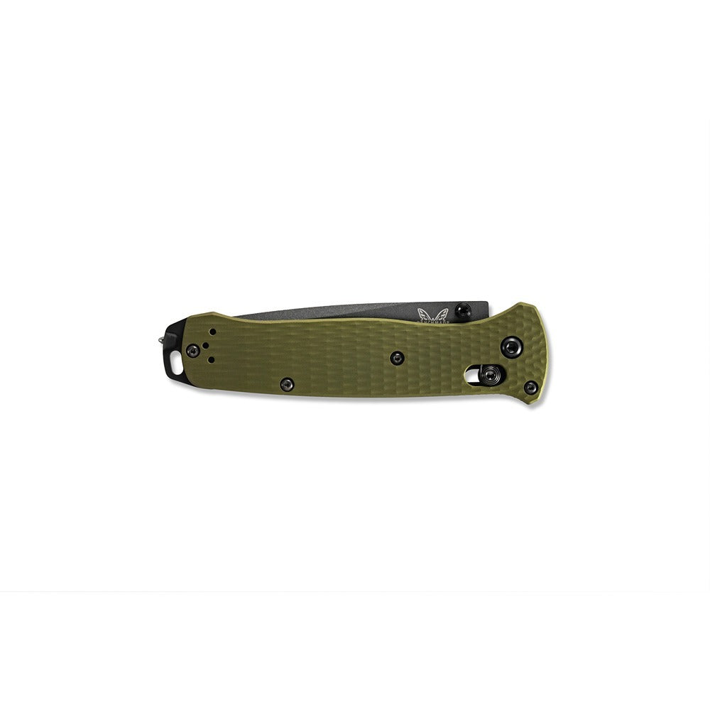 Upgrade your folding knife game with the powerful 537GY-1 Bailout. Boasting a slim profile but built with strong CPM-M4 steel and woodland green aluminum handles, this knife is the ultimate lightweight powerhouse. Plus, the carbide glass breaker on the pommel adds an extra layer of versatility. www.moralepatches.com.au