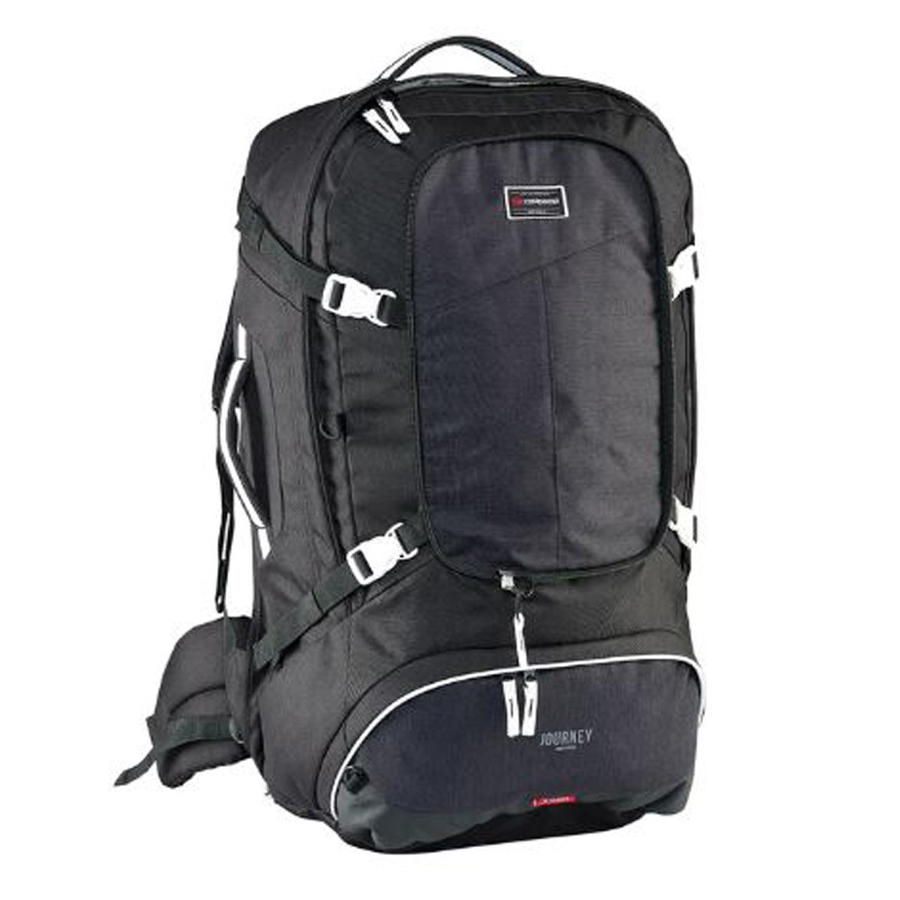 Premium quality travel pack series (65L and 75L sizes available) Detachable zip off style multi-functional daypack is great for day trips or carry-on use Easy to adjust Vantage harness with internal aluminium frame provides great&nbsp;back support and assists load distribution Sternum strap and padded hip belt with lumbar support Concealable harness cover protects the Vantage back system during air/land/sea transit Heavy duty water resistant base panels www.moralepatches.com.au