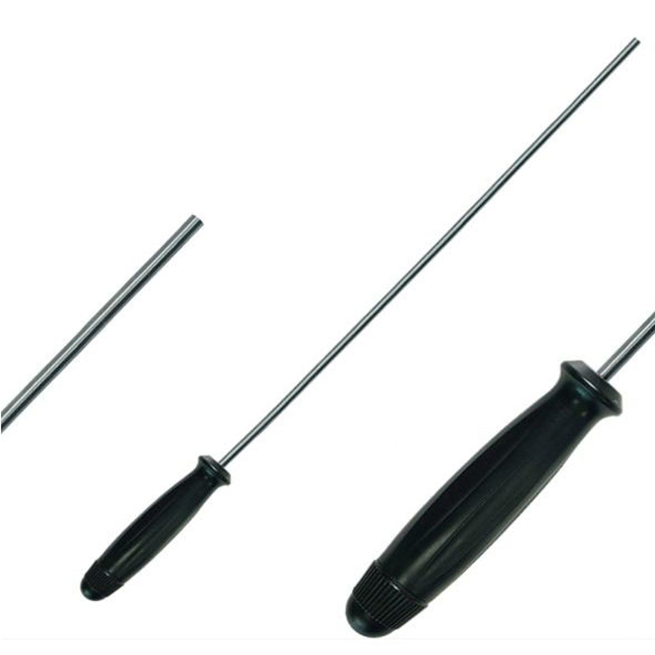 The Dingo Gear Stainless Steel One Piece Rods with a working length of 38 inches are perfect for cleaning your rifles. With a comfortable plastic handle that rotates seamlessly on a ball bearing join it is easy to use and will remain straight and true in rigorous cleaning. www.moralepatches.com.au