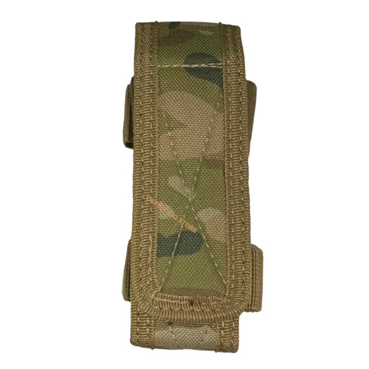 Introducing the Elite Tactical Torch Pouch AMC - rugged, durable, and designed to meet strict military specifications. Made with heavy duty 900D webbing, this pouch is built to withstand the toughest missions. Measuring 14x3.5x3cm and weighing only 70g, it's the perfect accessory for all your tactical needs. Get yours now and experience the ultimate in functionality and reliability! www.moralepatches.com.au