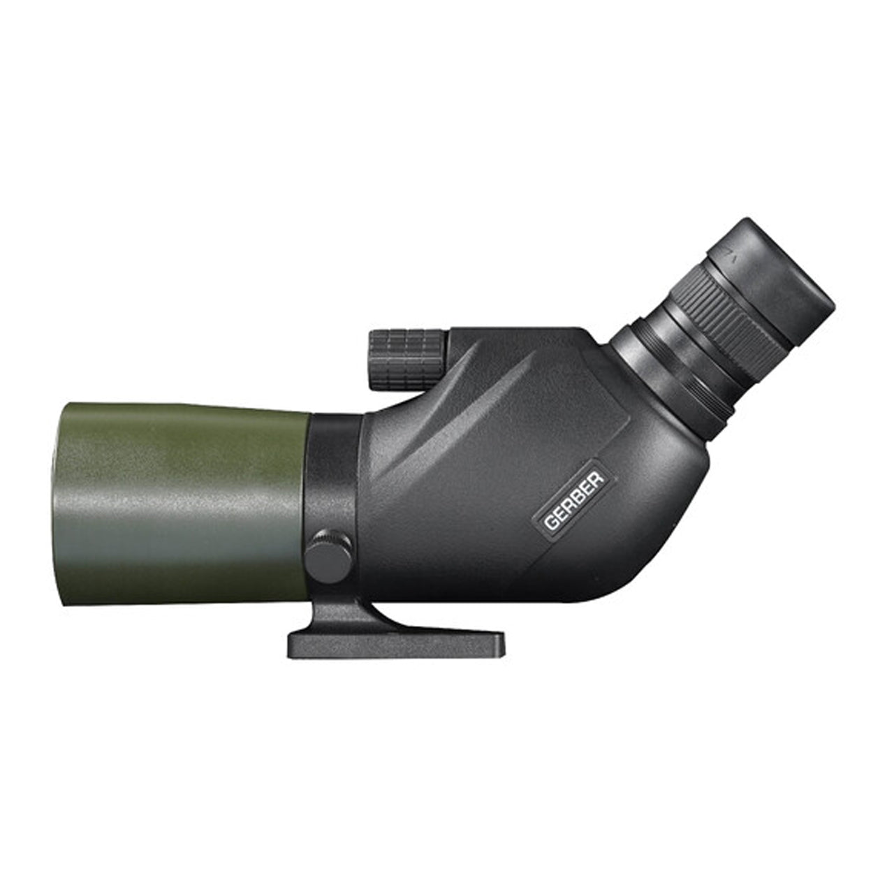 The GERBER 15-45x50mm is one of the most unique spotting scopes in the market. Economical and compact, it offers high magnifications in a 45 degree eyepiece&nbsp;design. The rubber armoured exterior is both, attractive and durable. www.moralepatches.com.au