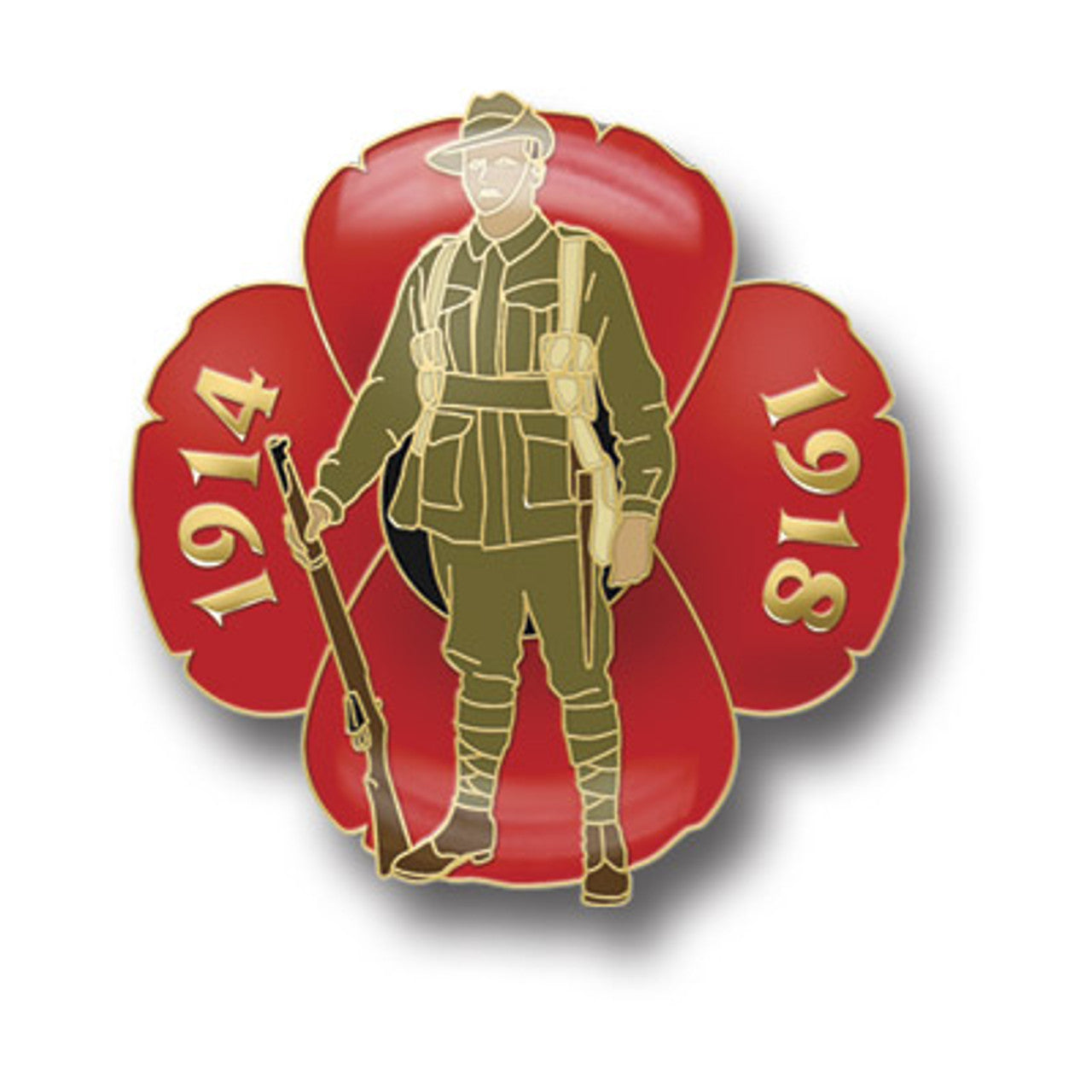 The Great War Digger Poppy Badge on Card is a stunning tribute to the soldiers who fought in the First World War. Crafted by military specialists, this badge features a deep enamel finish that adds a touch of elegance to its design. www.moralepatches.com.au