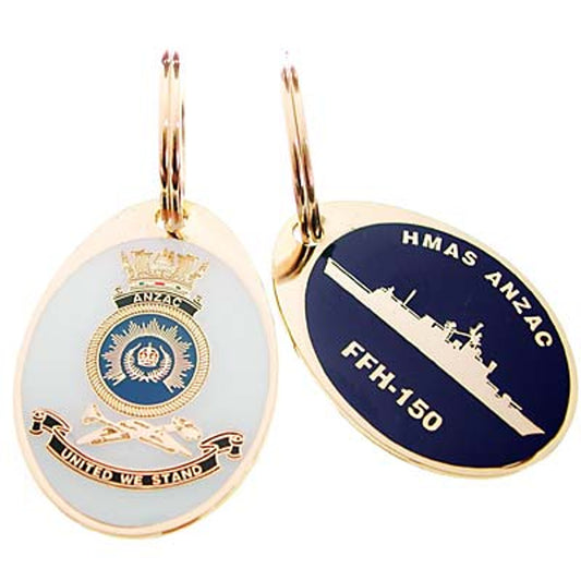 Looking for a unique and practical key ring? Look no further than the HMAS Anzac key ring, available now from the tactical specialists. This stunning 40mm gold plated enamel key ring is not only a great way to keep your keys organized, but also a great conversation starter. Place your order today and never lose your keys again. www.moralepatches.com.au