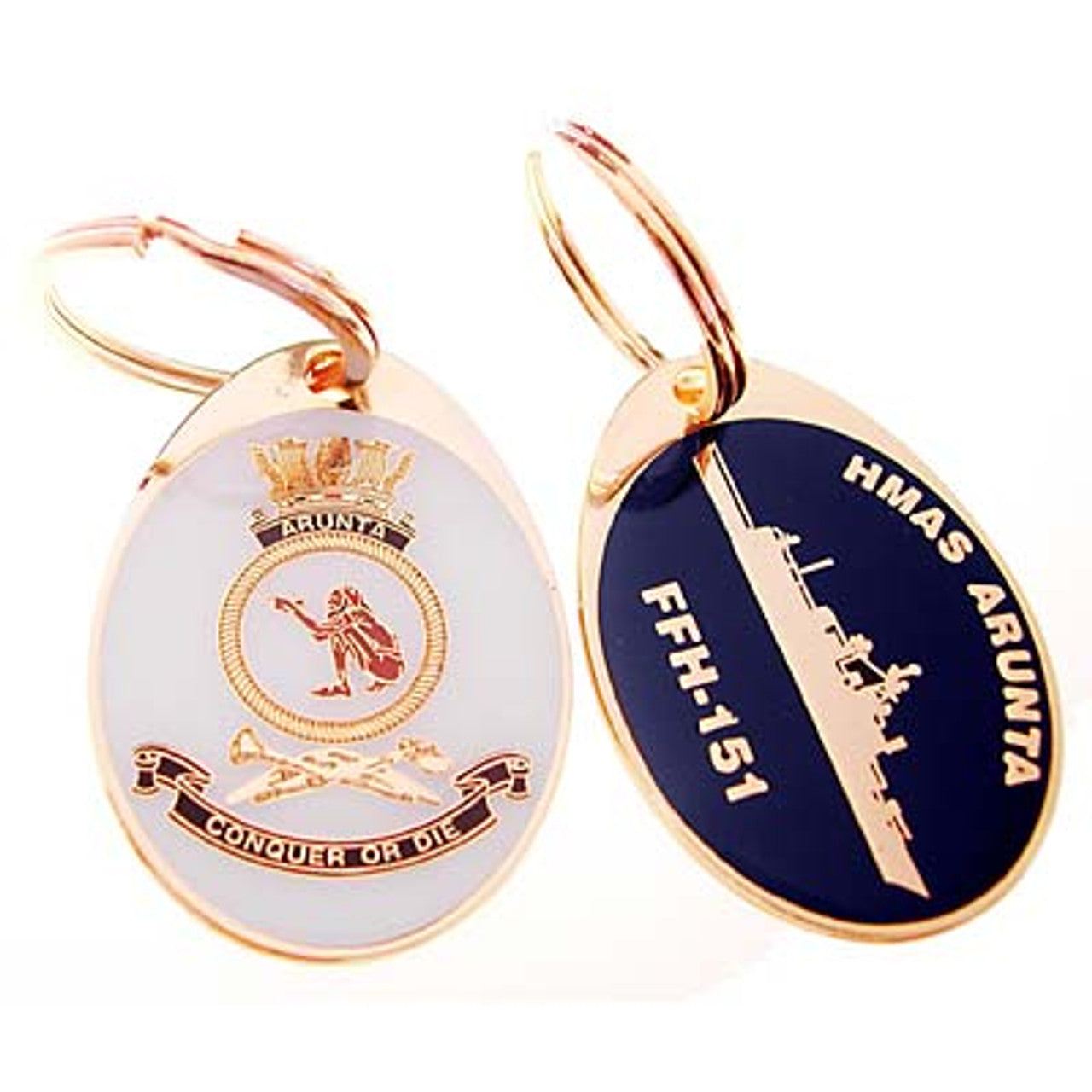 Looking for a unique and practical key ring? Look no further than the HMAS Arunta key ring, available now from the tactical specialists. This stunning 40mm gold plated enamel key ring is not only a great way to keep your keys organized, but also a great conversation starter. Place your order today and never lose your keys again. www.moralepatches.com.au