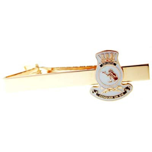 Add a touch of elegance to your look with the HMAS Arunta 20mm enamel tie bar! Crafted with gold-plated material, this gorgeous tie bar is perfect for any work or formal occasion. www.moralepatches.com.au