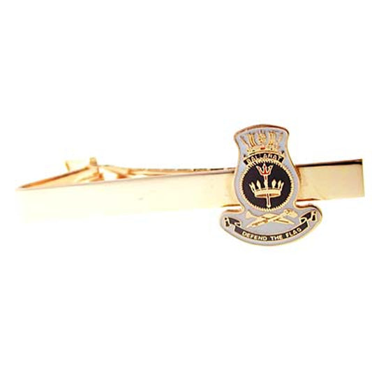 Add a touch of elegance to your look with the HMAS Ballarat 20mm enamel tie bar! Crafted with gold-plated material, this gorgeous tie bar is perfect for any work or formal occasion. www.moralepatches.com.au