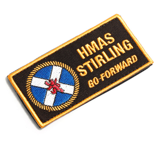 The HMAS Stirling DPNU Patch is a must-have for all navy enthusiasts. This embroidered patch features the iconic HMAS Stirling logo and measures 100x50mm. With its convenient hook-and-loop backing, it can easily be attached to any garment or accessory. Show your support for the navy with this high-quality patch. www.moralepatches.com.au