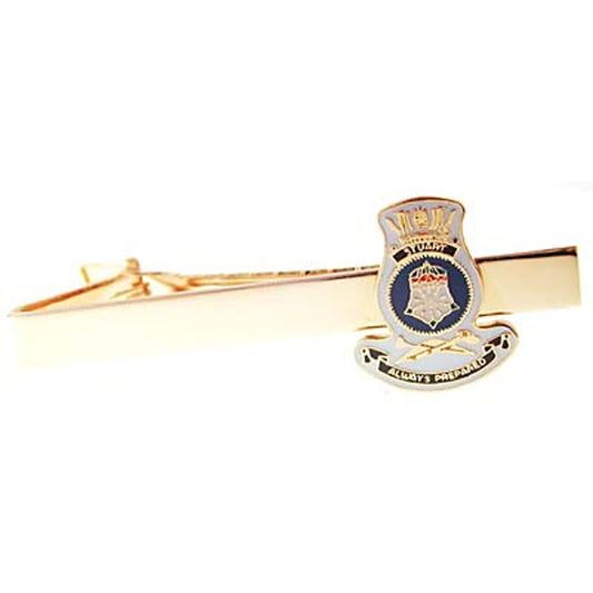 Add a touch of elegance to your look with the HMAS Stuart 20mm enamel tie bar! Crafted with gold-plated material, this gorgeous tie bar is perfect for any work or formal occasion. www.moralepatches.com.au