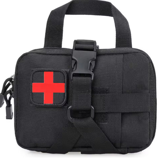 This savvy medical pouch provides you with plenty of room to store your essential medical supplies. Inside, there's a meshing compartment for items you need to access quickly, plus two elastic straps that will keep fast items secure. www.moralepatches.com.au