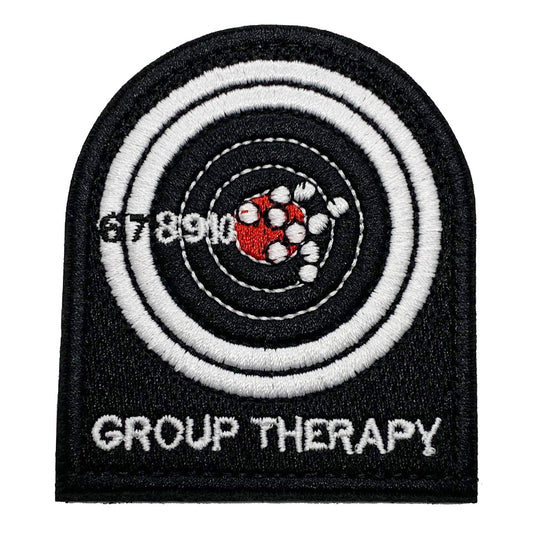 Group Therapy Patch Iron On 7x6cm www.moralepatches.com.au