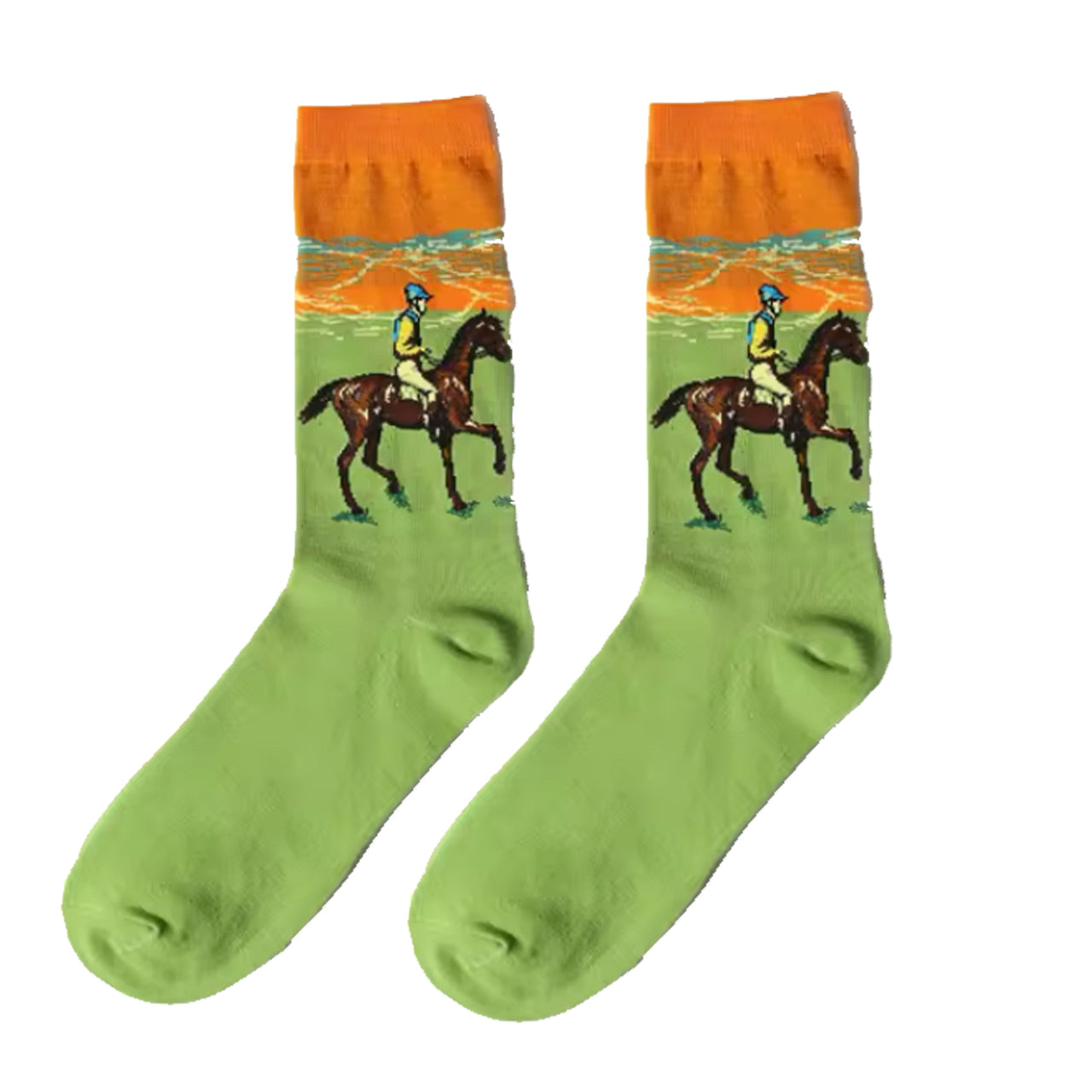 Step out in style and make a statement with our Race Day Jockey Socks - available in size EUR 36-43. Crafted from polyester and cotton, these socks not only offer supreme comfort but also boast a beautiful and vibrant design. The perfect gift for someone special or a treat for yourself, order your pair now! www.moralepatches.com.au