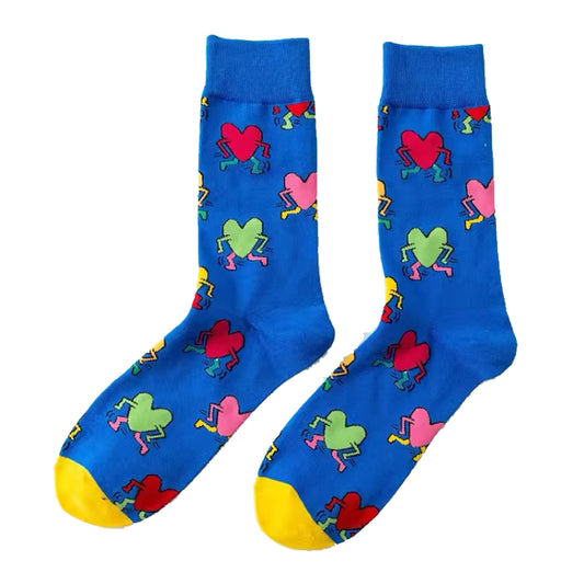 Step out in style and make a statement with our Running Heart Blue Socks - available in size 2 to 8. Crafted from polyester and spandex, these socks not only offer supreme comfort but also boast a beautiful and vibrant oil painting design. The perfect gift for someone special or a treat for yourself, order your pair now! www.moralepatches.com.au