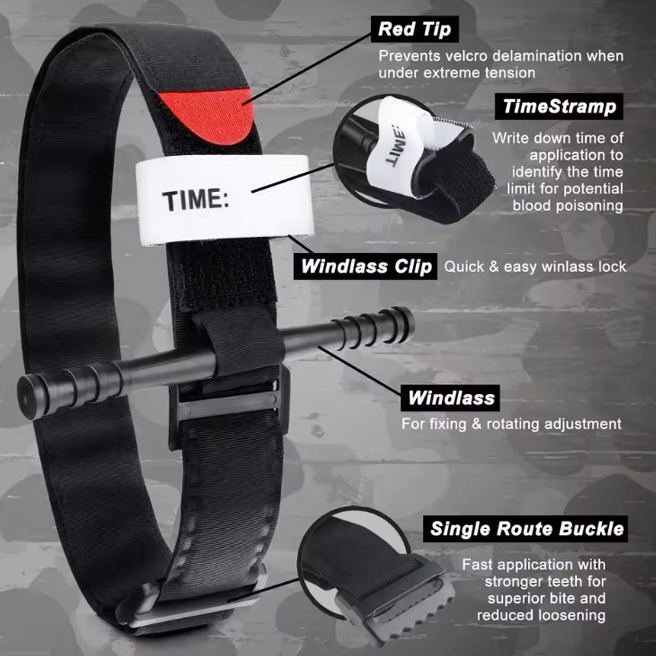 The Combat Tourniquet Bundle - Control massive bleeding with ease using the individual Tourniquet, trusted by the military worldwide. Its snap-lock buckle design and one hand windlass clip make it ideal for self-application in emergency situations. www.moralepatches.com.au