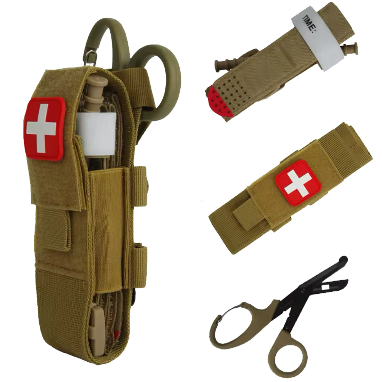 The Combat Tourniquet Bundle - Control massive bleeding with ease using the individual Tourniquet, trusted by the military worldwide. Its snap-lock buckle design and one hand windlass clip make it ideal for self-application in emergency situations. www.moralepatches.com.au