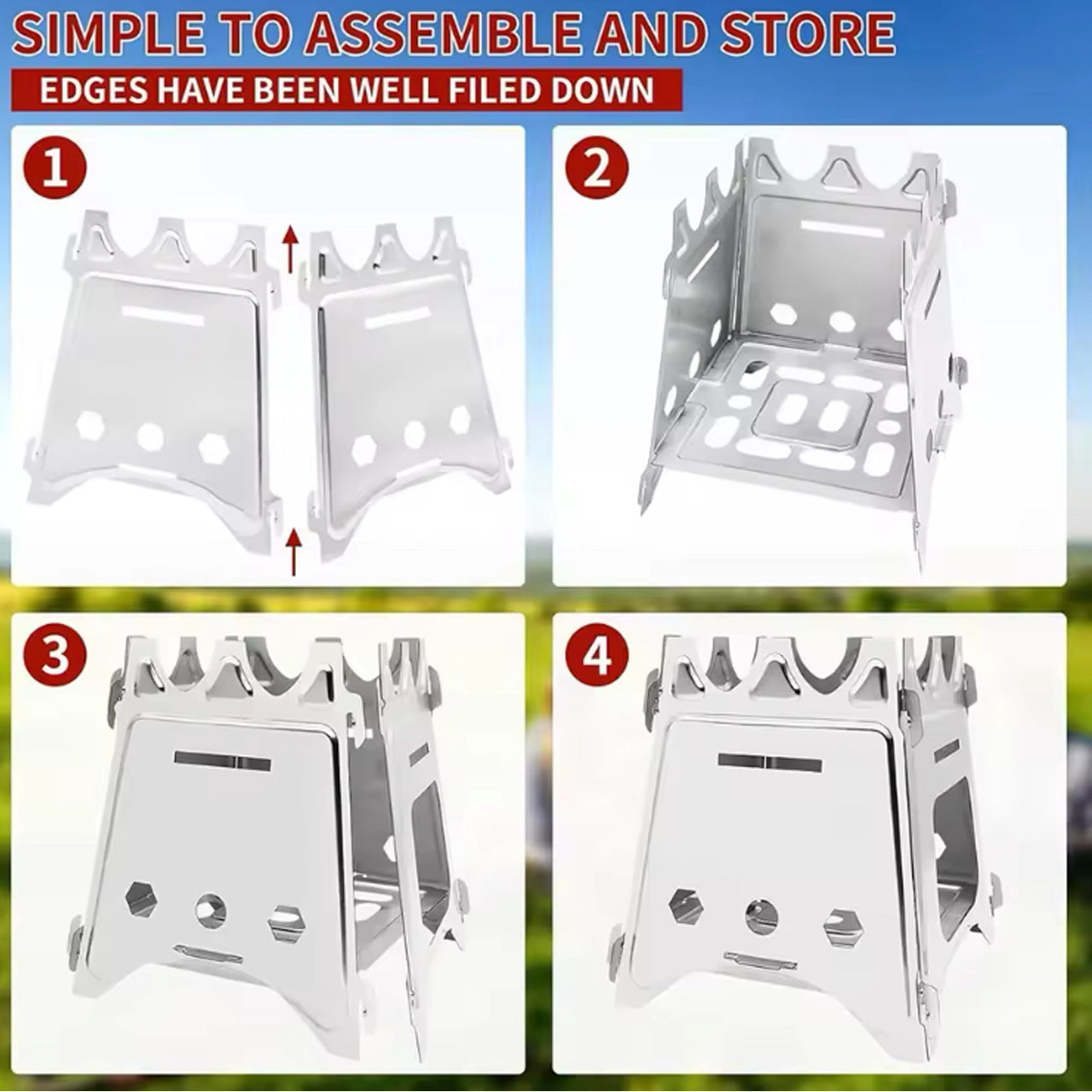 Take advantage of the convenience offered by the Stainless Steel Portable Camping Stove. Its lightweight and easy to pack design makes it an ideal addition to any outdoor excursion. www.moralepatches.com.au